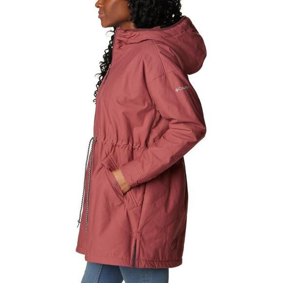 Columbia Women's Crystal Crest Quilted Jacket, Beetroot, Size Small - Picture 3 of 7